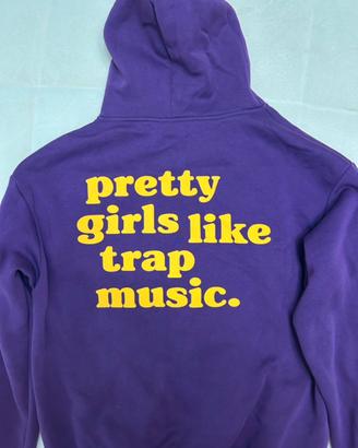 Felpa deltanove viola pretty girls like trap music