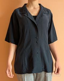 Camicia vintage donna 100% seta