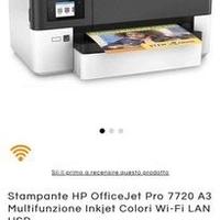 Stampante A3 hp office jet pro 7720