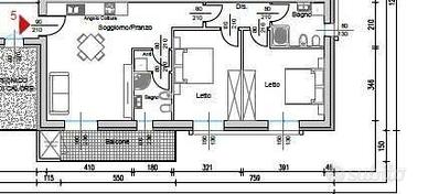 Appartamento di 102 m² con 3 locali e box auto a R
