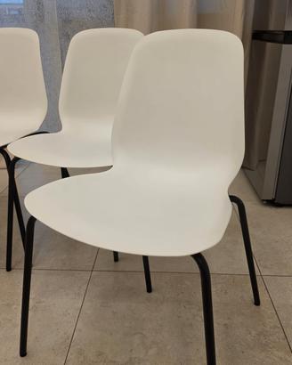 IKEA Sedie Lidas Sefast Bianco 