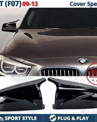 CALOTTE SPECCHIETTI per Bmw Serie 5 GT Nero Lucido
