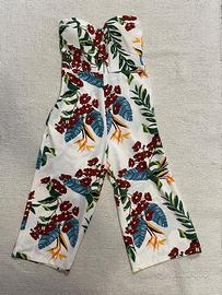 Tuta intera Guess donna S floreale bianca