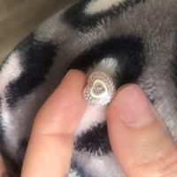 PANDORA Charm a cuore con pavé rosa 788097NPR