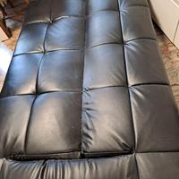 divano trasformabile in letto nero