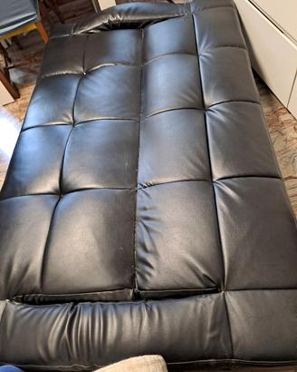 divano trasformabile in letto nero