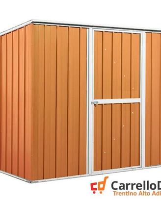 Casetta giardino in Acciaio 260x185 legno chiaro