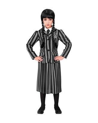 Costume Bambina Halloween mercoledi addams 
