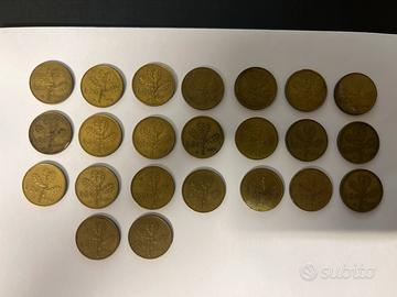 20 lire ramo di quercia stock 23 pz.