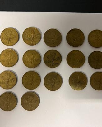 20 lire ramo di quercia stock 23 pz.