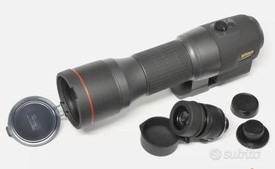 Cannocchiale stabilizzato Nikon EDG 85 VR dritto