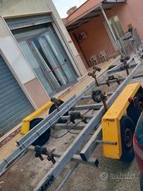 Rimorchio doppio asse per barca