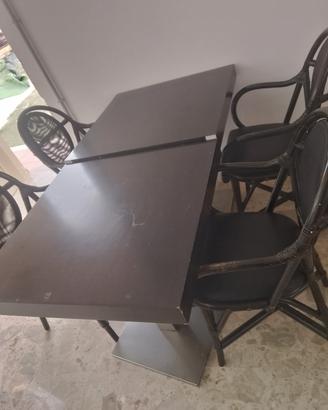 tavoli e sedie panche in pelle 