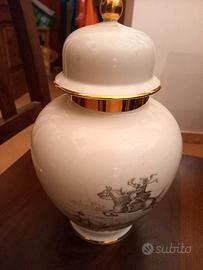 vaso ceramica vintage con coperchio bavaria