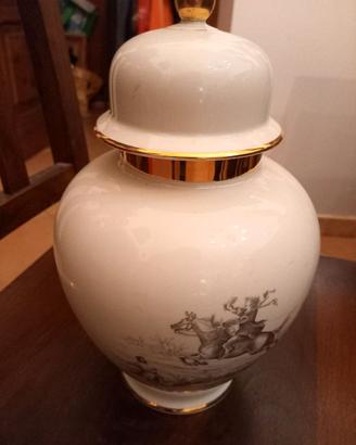 vaso ceramica vintage con coperchio bavaria