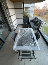 Set da Esterno Edg- Divano + Tavolo Design Moderno