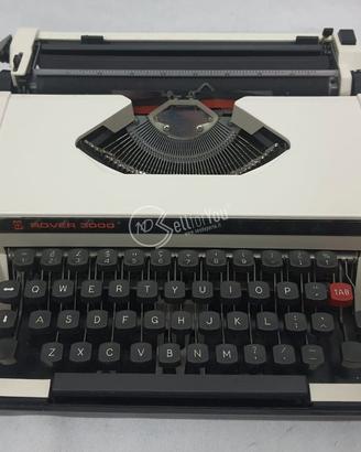 Macchina da scrivere portatile vintage Rover 3000