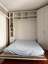 Armadio con Letto a scomparsa. Cabina armadio