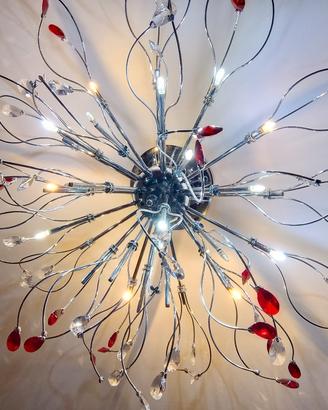 lampadario moderno a cristalli effetto medusa nuov