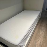 Letto singolo contenitore e materasso