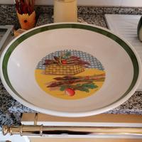 piatto vassoio 38cm decorato made Italia Diamante