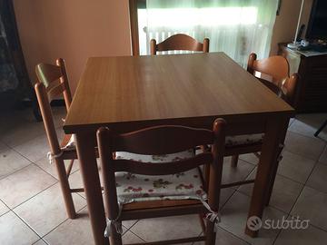 tavolo quadrato allungabile