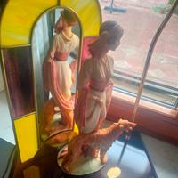 lampada  porcellana Capodimonte 