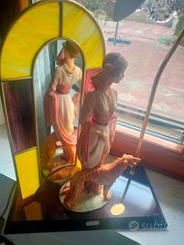 lampada  porcellana Capodimonte 