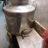 2  taniche  acciaio inox  30 litri x olio