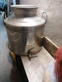 2  taniche  acciaio inox  30 litri x olio