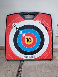 bersaglio con arco e frecce in gomma