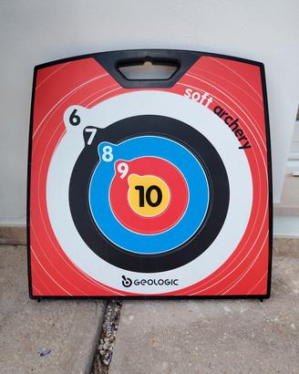 bersaglio con arco e frecce in gomma