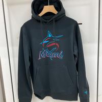 Felpa nuova cappuccio Miami Marlins