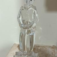 Statuina vintage Charlie Chaplin in cristallo