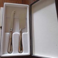 Set per formaggi vintage acciaio e argentato