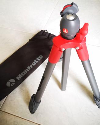Manfrotto MKCOMPACTLT-RD Treppiede Compact Light