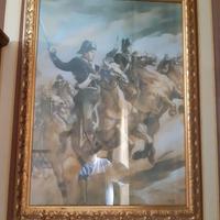 Quadro raffigurante Carabinieri a cavallo 