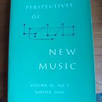 Perspective of new music rivista
