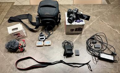 Canon EOS m50 mark I + Mic Rode + Accessori ORIGIN