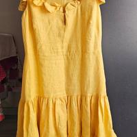 Vestito giallo in lino