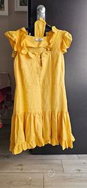 Vestito giallo in lino