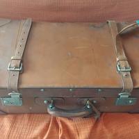 Valigia Vintage doppia  in pelle