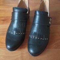 Scarpe in pelle nera Artigianale Toscano N.36