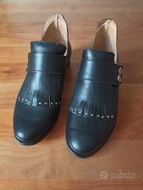 Scarpe in pelle nera Artigianale Toscano N.36