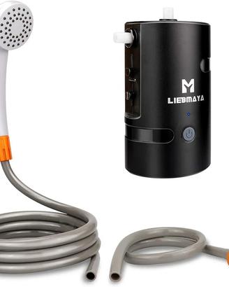 Doccia campeggio portatile batteria ricaricabile