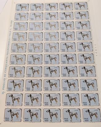 50 francobolli dalmata Italia 1994