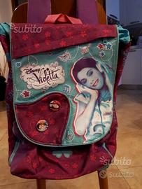 Zaino scuola Disney Violetta Nuovo espandibile