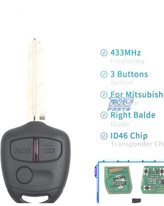 CHIAVE COMPLETA MITSUBISHI LANCER OUTLANDER SHOGUN