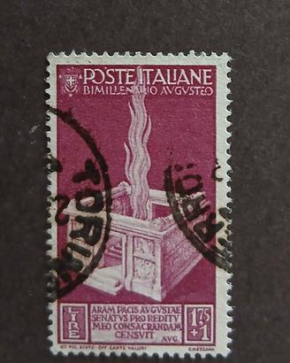 Regno 1937- nascita Augusto- 1.75 + 1l usato