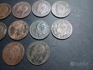 10 monete da 10 centesimi Regno Italia